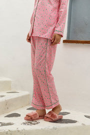 Canvas Lounge Pajama - Love The Pink Elephant
