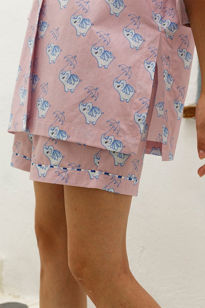 Coco Lounge Shorts - Love The Pink Elephant