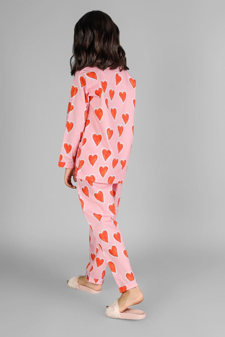 Cream Pudding Pyjama Set - Love The Pink Elephant