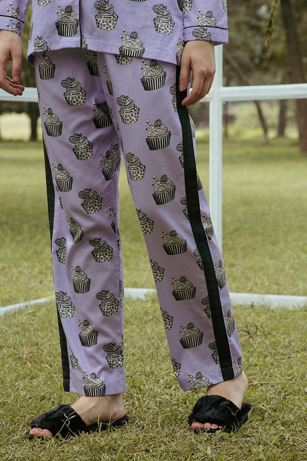Cuppy Cake Vintage Lavender Pyjama Set - Love The Pink Elephant