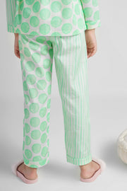 Mint Burst Pyjama Set - Pyjama Set-Love The Pink Elephant