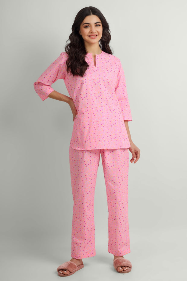 Nature Splash Pyjama Set - Love The Pink Elephant